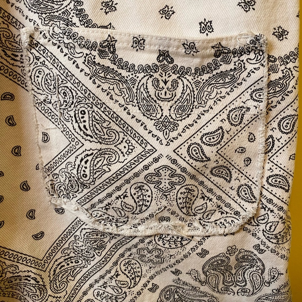 POL White and Gray Patterned Overalls - Picture 7 of 12